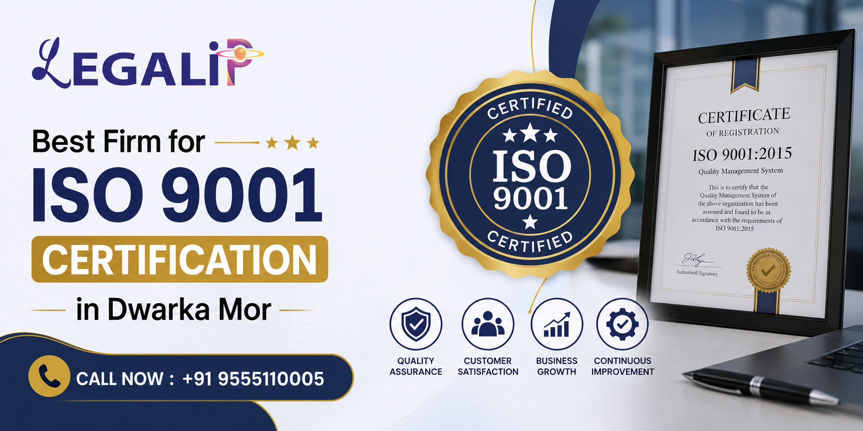 Best Firm for ISO 9001 Certification in Dwarka Mor